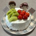 AYRH♡'s cooksnap of when they made 菓子パンで作るジェンダーリビールケーキ♡.
