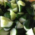 ゆきまるぞう's cooksnap of when they made 簡単なのに絶品！きゅうりの昆布茶漬け☆.