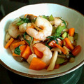 sumire38's cooksnap of when they made 簡単　青梗菜とエビの中華風炒め物.