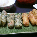 CHI〜CHAN's cooksnap of when they made 簡単天ぷら☆チーズちくわの磯辺揚げ.