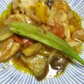 tamamiya55's cooksnap of when they made 鳥ももと夏野菜のカレー風味炒め☆.