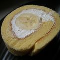 Marley's cooksnap of when they made ふわふわバナナのロールケーキ.