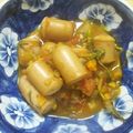 luvhuey's cooksnap of when they made 村上食堂●ソーセージのトマト煮込み.