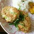 ちこ325's cooksnap of when they made 夏仕様☆挽肉、豆腐の枝豆おろしバーグ.