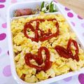 びんび❤'s cooksnap of when they made 食べやすさ重視✿ウチのオムライス弁当.