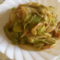 つきうき's cooksnap of when they made ☆おとうちゃんの絹さや炒め☆.