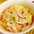 ゆうりんじゅん's cooksnap of when they made ヘルシー！たっぷり野菜と鶏のささみうどん.