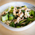 シモマエ's cooksnap of when they made ちんげん菜、豚バラのあるものだけ炒め.