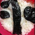 もふにゃん1116's cooksnap of when they made キャラ弁‐横向きパンダ.