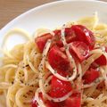 ミキオカ's cooksnap of when they made 梅しそ冷製パスタ*:･*｡ ♡.