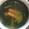 うなちゃん！'s cooksnap of when they made 青梗菜とﾊﾑの中華ｽｰﾌﾟ.