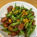 ママメイン！時々子供's cooksnap of when they made いんげん☆ベーコン☆コーンの炒め物.
