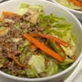 yummy?'s cooksnap of when they made 簡単すぎっ！春キャベツの甘辛ひき肉丼.