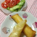 あやじよん☆'s cooksnap of when they made クリームチーズ×生ハムの春巻き揚げ.