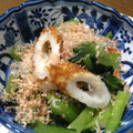 クリスタリン's cooksnap of when they made ほうれん草と竹輪&シラスのお浸し.