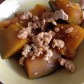 うにょ～ん's cooksnap of when they made かぼちゃとミンチの炊いたん.