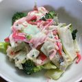 雪だるまんじゅう's cooksnap of when they made 簡単♪ブロッコリーとカニカマのマヨサラダ.