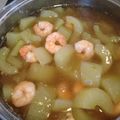 いちごクック's cooksnap of when they made お化けキュウリの冬瓜風煮物♫.