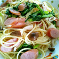 クッキーシュー☆'s cooksnap of when they made 小松菜と舞茸の和風パスタ.