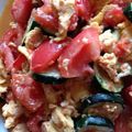 おやきまま's cooksnap of when they made トマトズッキーニ玉子炒め.