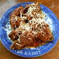 水波0210's cooksnap of when they made 煮込みハンバーグ風♡ピーマンの肉詰め.
