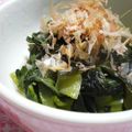 にゃぁくん's cooksnap of when they made 電子レンジで☆小松菜とわかめの煮びたし♪.