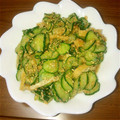 terumaki's cooksnap of when they made きゅうりと油揚げのごま酢和え.