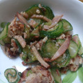 こかはへ's cooksnap of when they made きゅうりと焼豚の簡単和え物.
