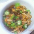 ・かっちゃん食堂・'s cooksnap of when they made オクラとなめこのジュレ和え.