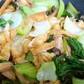 ☆のりす☆'s cooksnap of when they made ♪チンゲン菜としめじと油揚げの炒め♪.