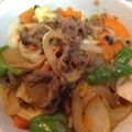 ダビデ's cooksnap of when they made 牛肉の野菜炒め.