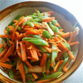 ごごちゃん's cooksnap of when they made 彩り綺麗！ささげの油炒め.