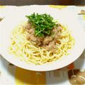 さなもーたん's cooksnap of when they made ツナ＆なめたけ＆大根おろしの和風パスタ♪.