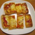 daikanon's cooksnap of when they made ☆超簡単☆油揚げのサクサクピザ.