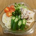 にきけん's cooksnap of when they made 夏野菜たっぷり!!冷たい豚しゃぶうどん.