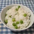 すかいmama☆'s cooksnap of when they made さや付きえんどう豆で☆豆ご飯.