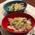 こつゆ514's cooksnap of when they made 材料2つ☆豚こまキャベツの簡単旨塩炒め。.