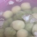 もちゅさん's cooksnap of when they made 青汁白玉のあんこ添え.
