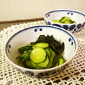 ローズレース's cooksnap of when they made すし酢できゅうりとわかめの酢の物.
