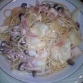 StardustCrusaders's cooksnap of when they made はまる☆焼き肉のたれパスタ.