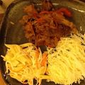 元インド在住ママ's cooksnap of when they made ランチ限定★焼肉屋さんの生姜焼き定食★.