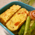 ぬかり's cooksnap of when they made ✿お弁当に✿梅マヨおかかの卵焼き✿.