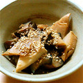 もりとく's cooksnap of when they made なすと筍の生姜きんぴら。.