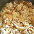 komim's cooksnap of when they made 父の日お店の味を再現♪パパが喜ぶ簡単豚丼.