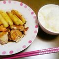 さくらmama☆'s cooksnap of when they made ﾁｷﾝのｶﾞｰﾘｯｸﾊﾞﾀｰ炒め.