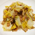 saki1010's cooksnap of when they made 白菜＋しらたき＋ハムのペペロンチーノ風.