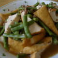 アクア_まま's cooksnap of when they made 厚揚げとインゲンの鶏そぼろ煮.