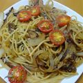 K1TR1's cooksnap of when they made ☆オイルサーディンとトマトのパスタ.