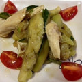 かずどら's cooksnap of when they made 蒸しなすとささみのナムル風サラダ.