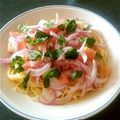 ほたるの49's cooksnap of when they made トマトポン酢の冷製パスタ.